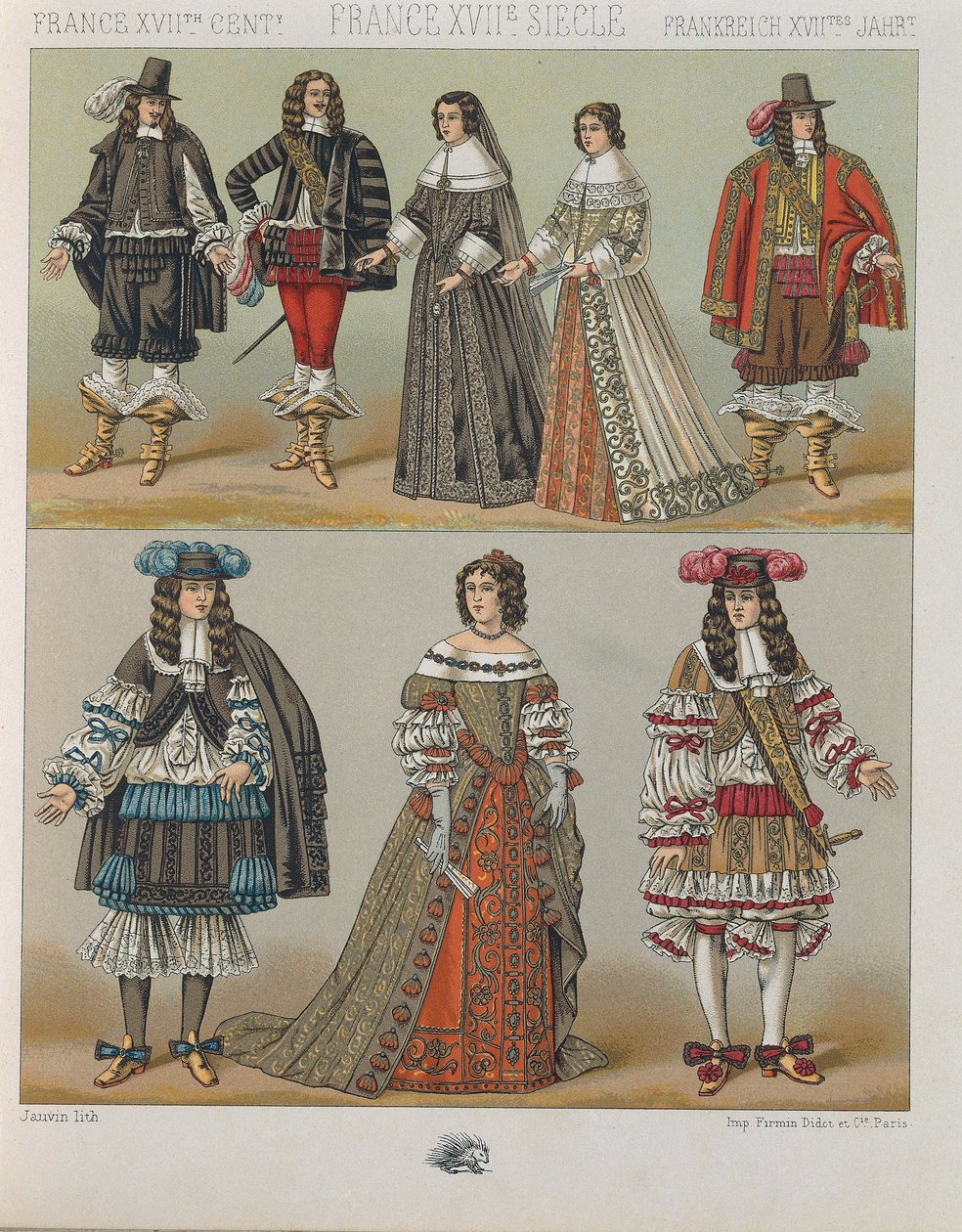 "Le Costume Historique" (Kostüm Tarihinin Tamamı), Auguste Racinet, Cilt V by Albert Charles August Racinet