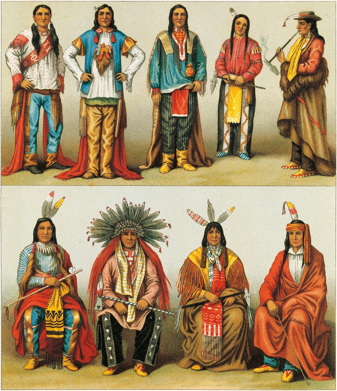 Mississippi ve Colorado Yerli Amerikalıları, Le Costume Historique, Cilt 2