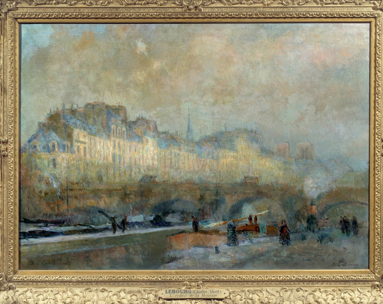 Paris, La Monnaie kilidi, kış güneşi veya Albert Lebourg