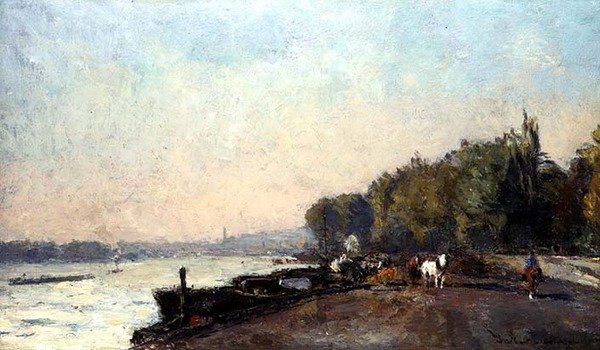 Sonbaharda Suresnes (tuval üzerine yağlı boya) by Albert Charles Lebourg