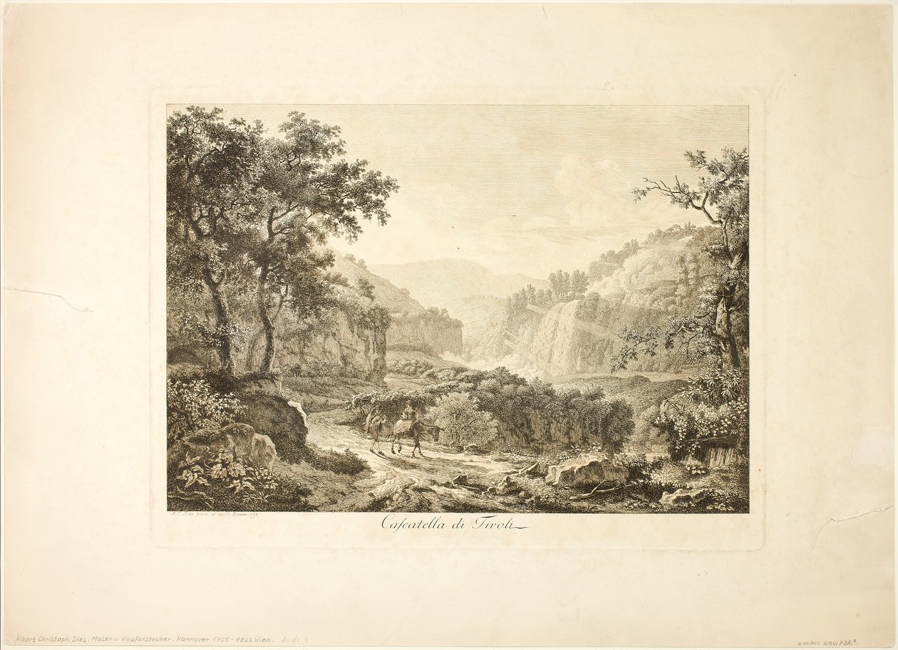 Tivoli Şelaleleri by Albert Christoph Dies