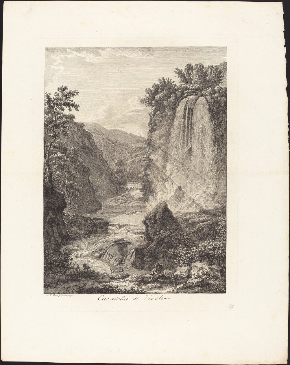 Tivoli Şelalesi by Albert Christoph Dies