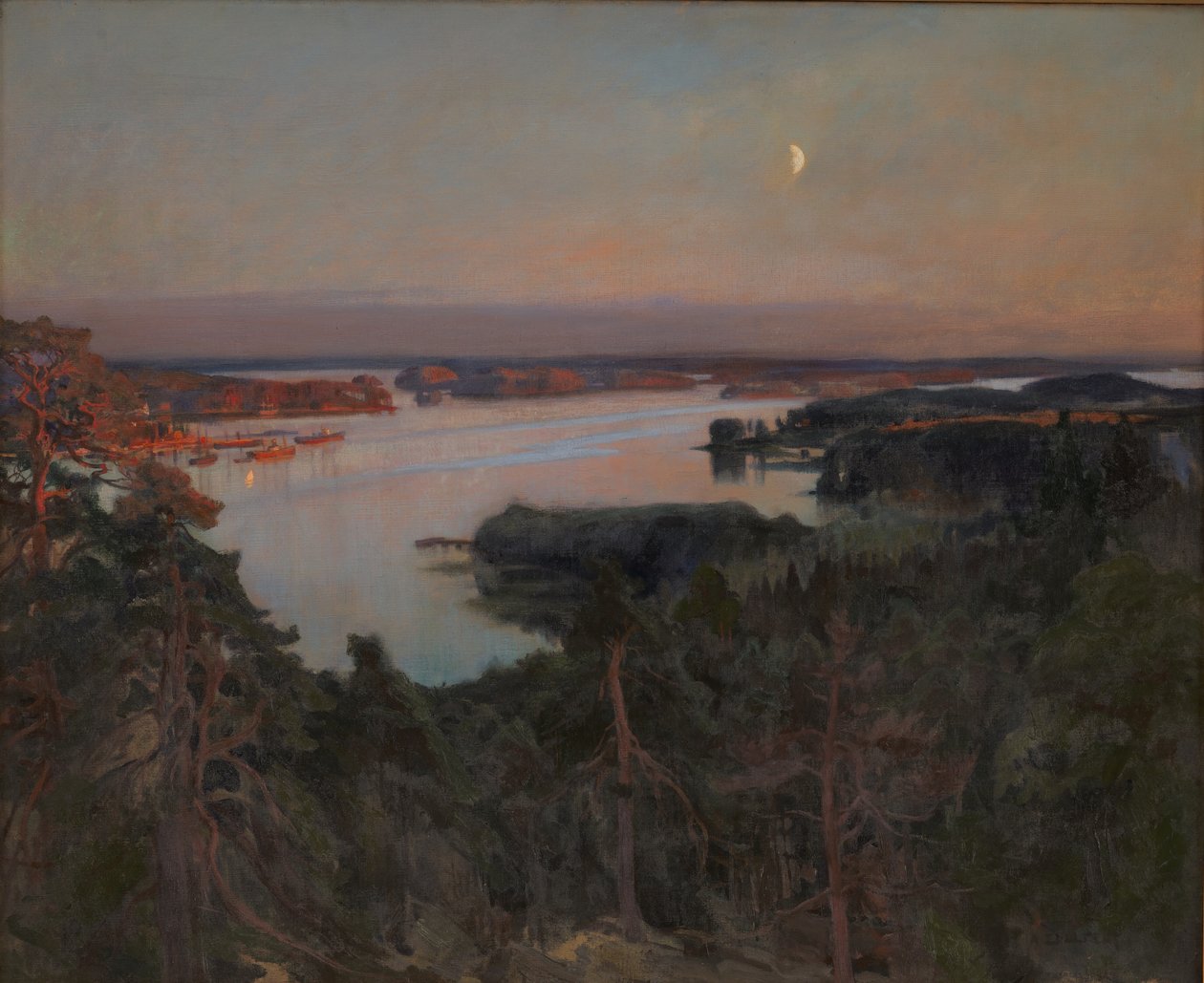 Yaz Akşamı, Haiko Fiord by Albert Gustaf Aristides Edelfelt