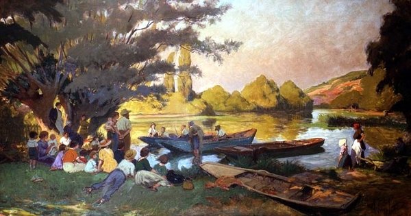 piknik sahnesi by Albert Edouard Puyplat