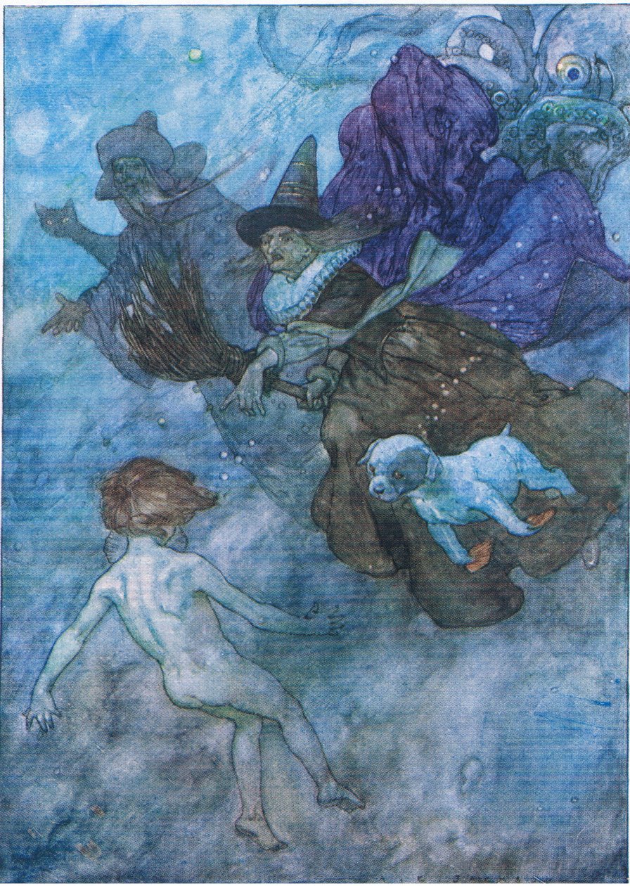 The Water Babies pub. by Humphrey Milford Oxford University Press, c.1930 (renkli lito) by Albert Edward Jackson
