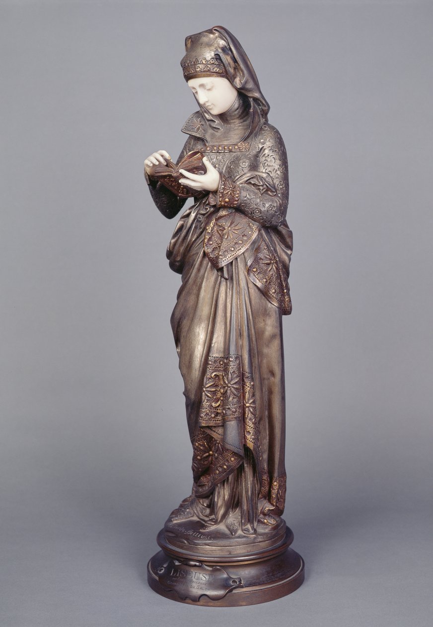 Okuyucu (fildişi ve bronz heykel) by Albert Ernest Carrier Belleuse