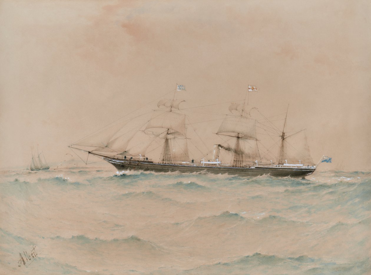 Afrika Kraliyet Posta Vapuru, Lagos,  Dyson Weston Komutanı by Albert Ernest Markes