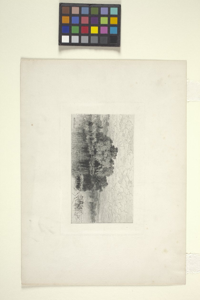 Göl Manzarası (mürekkep) by Albert Fitch Bellows