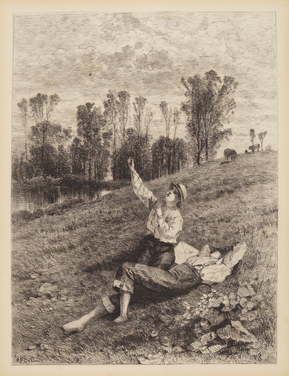 İsimsiz (Uçurtma Uçan Oğlanlar) by Albert Fitch Bellows