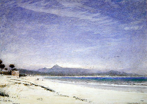 Alcudia Körfezi, Mayorka by Albert Goodwin