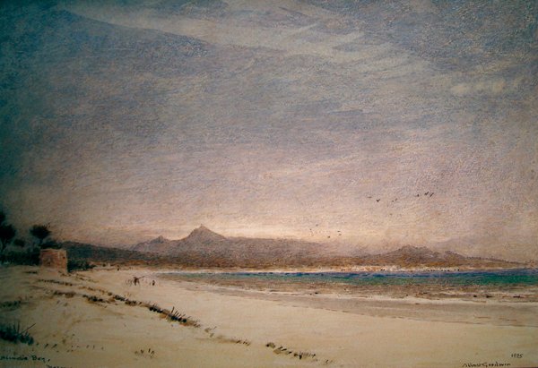 Alcudia Körfezi, Mayorka by Albert Goodwin