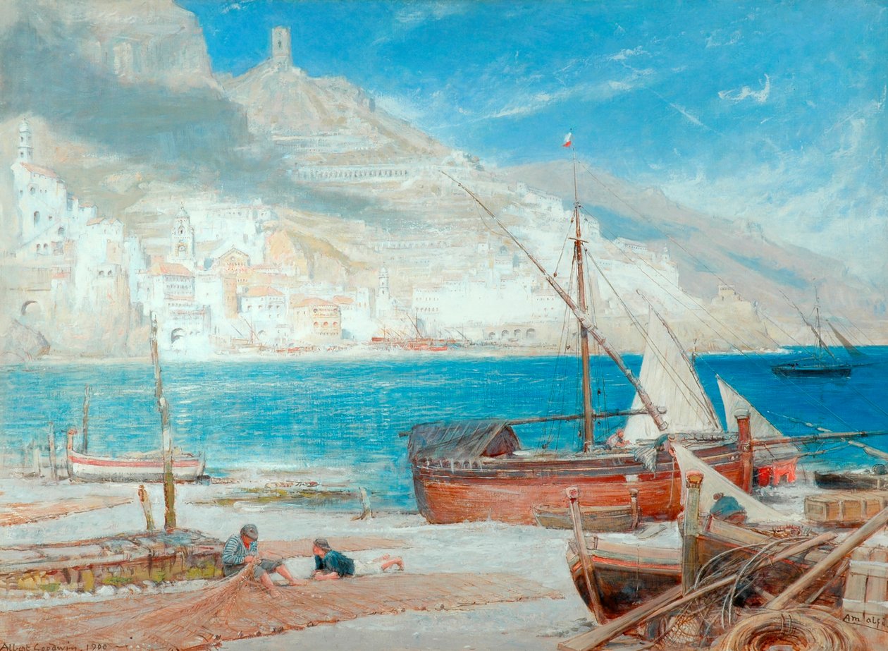 Amalfi, 1900 by Albert Goodwin