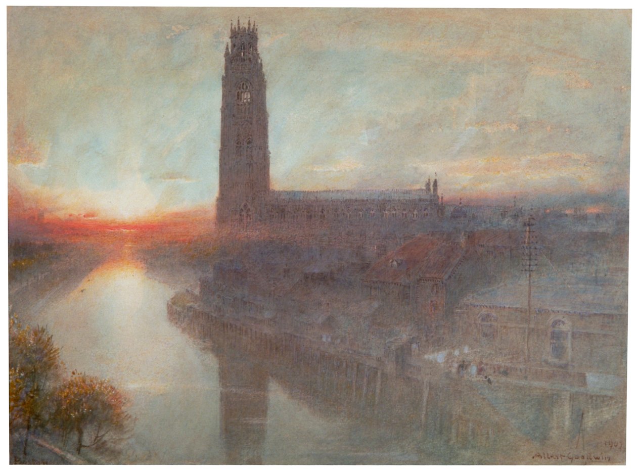 "Boston", 1907. by Albert Goodwin