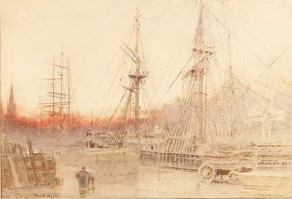 Bristol, Günün İşi Bittiğinde by Albert Goodwin