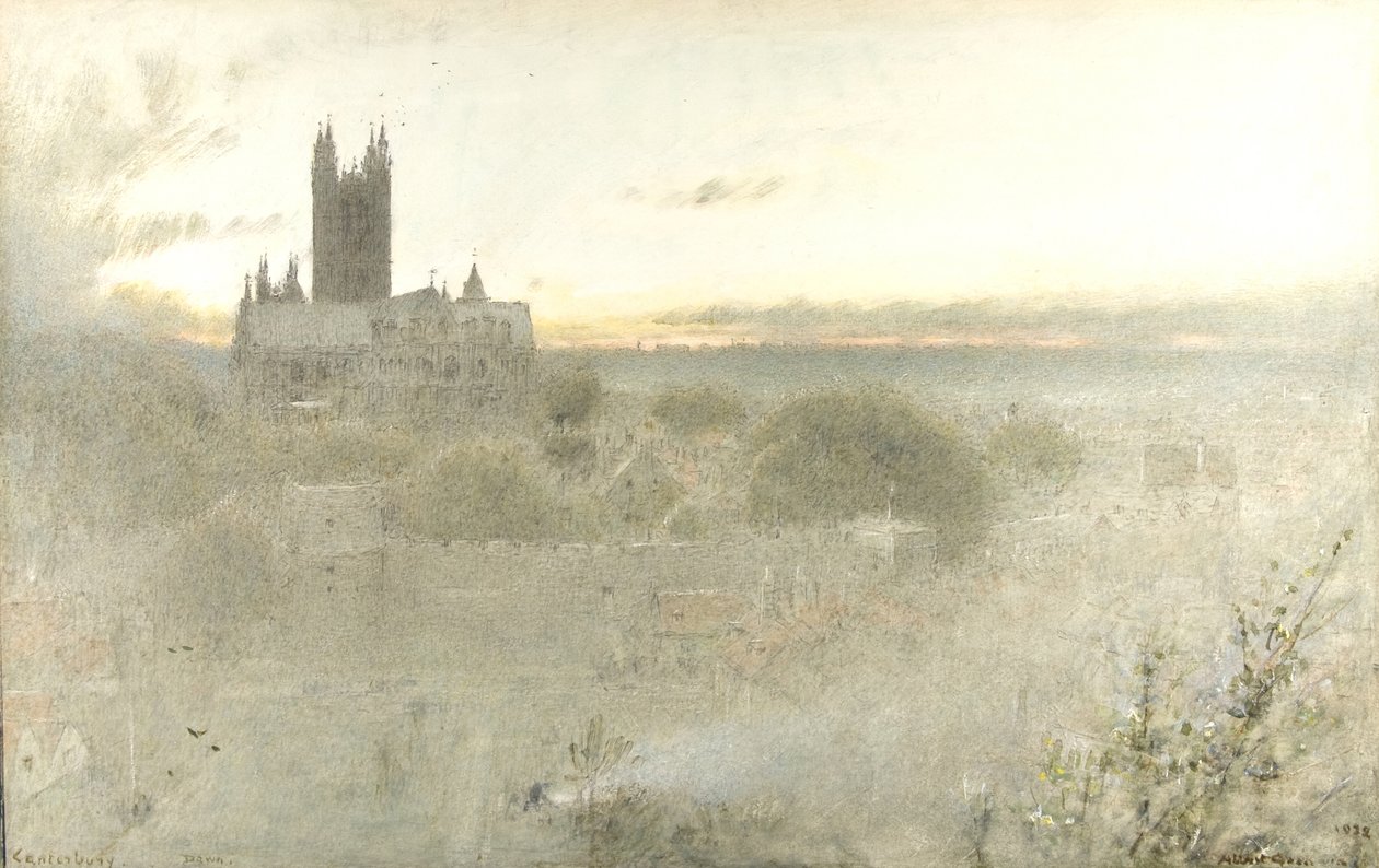 Canterbury Şafağı by Albert Goodwin