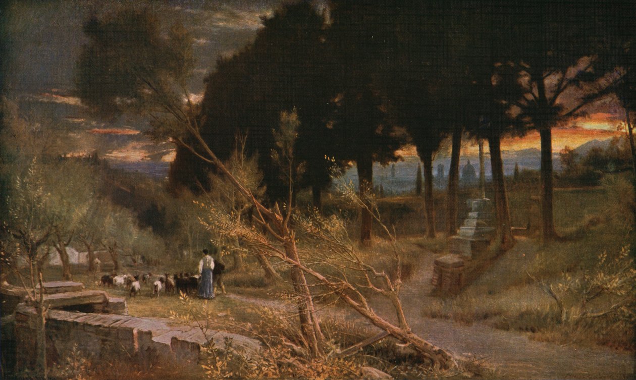 Floransa: Akşam, 1896, c1930. by Albert Goodwin