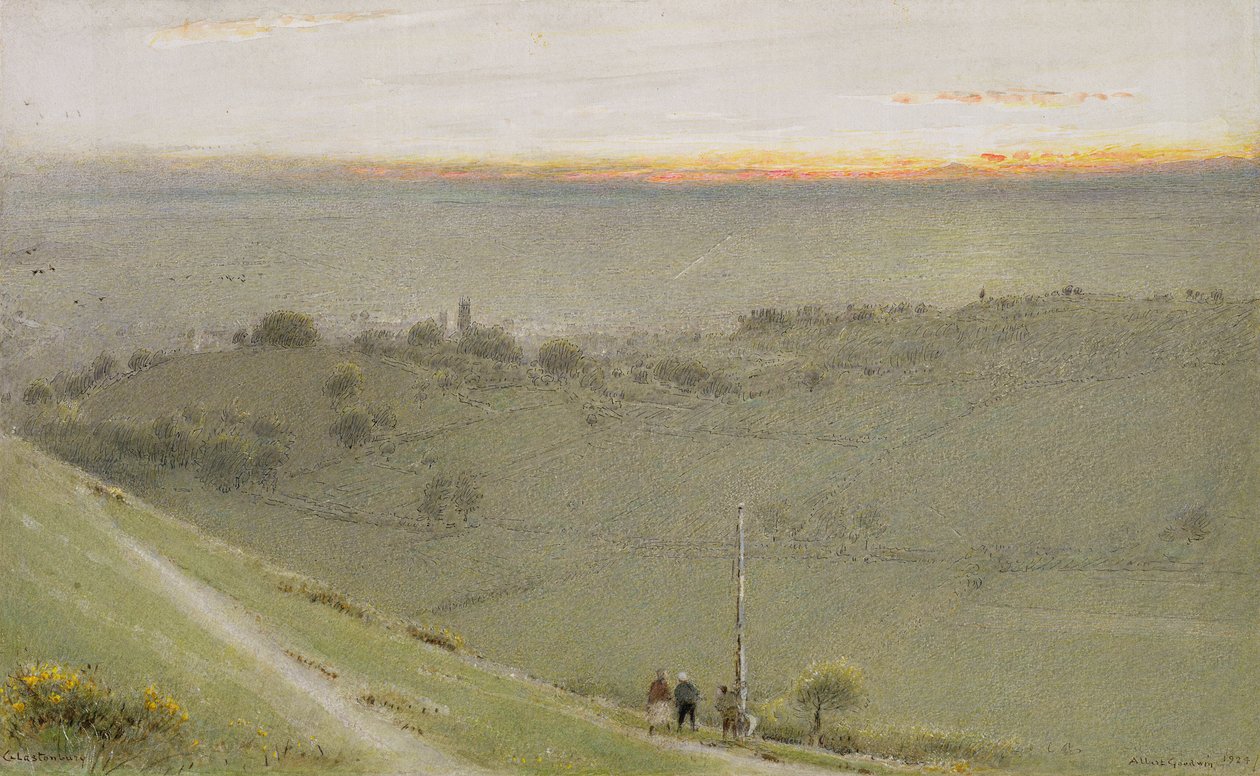Glastonbury, 1924-25 by Albert Goodwin