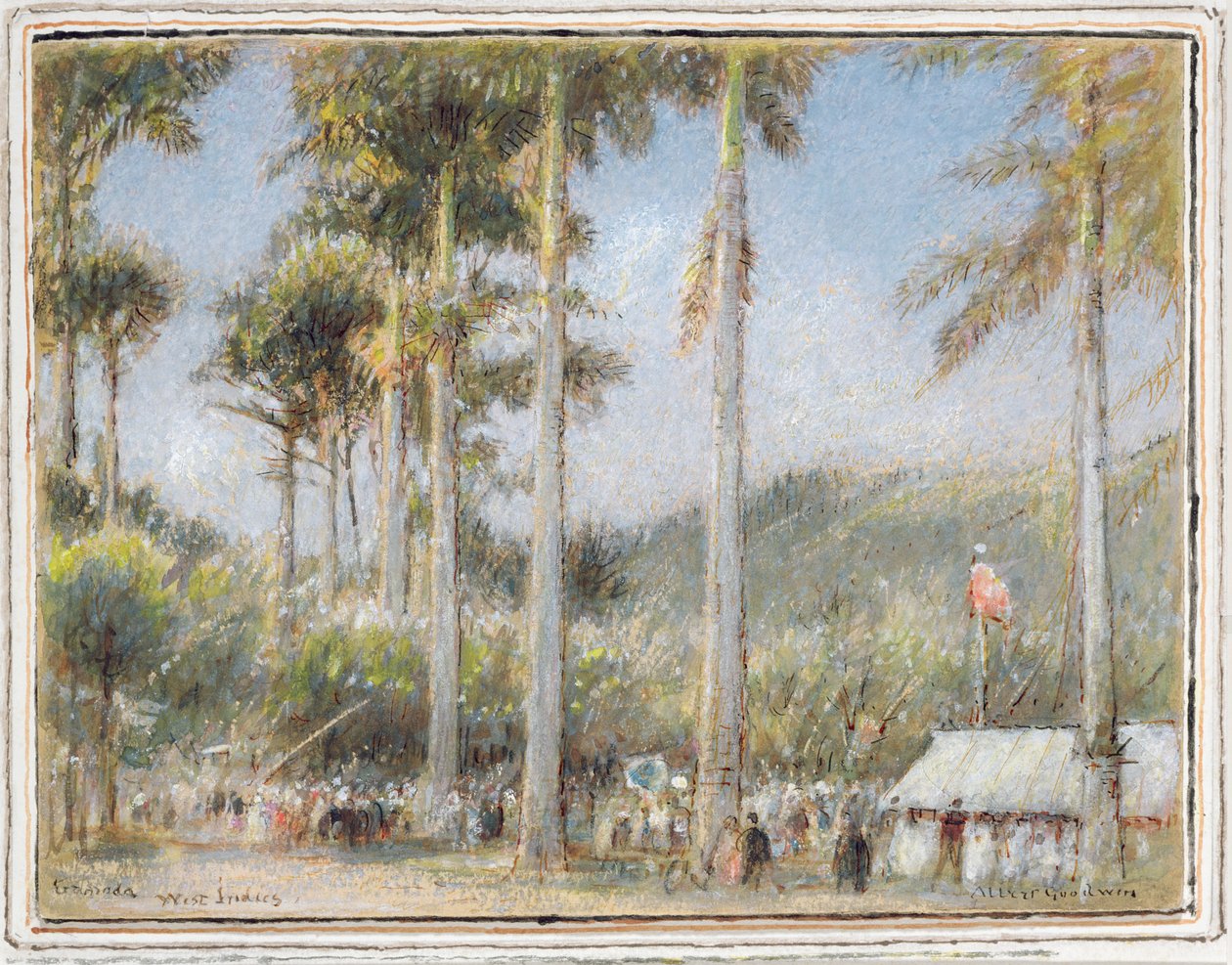 Grenada, Batı Hint Adaları (wc ve guaj) by Albert Goodwin