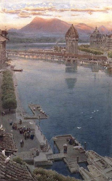 Luzern by Albert Goodwin