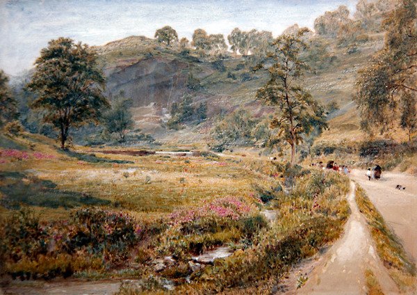 Matlock (kağıt üzerine sulu boya) by Albert Goodwin