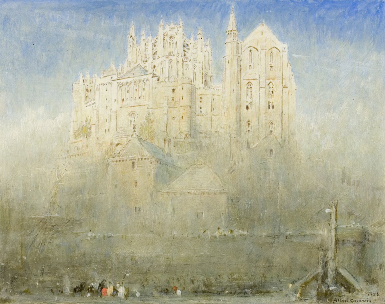 Mont St Michel, Normandiya by Albert Goodwin