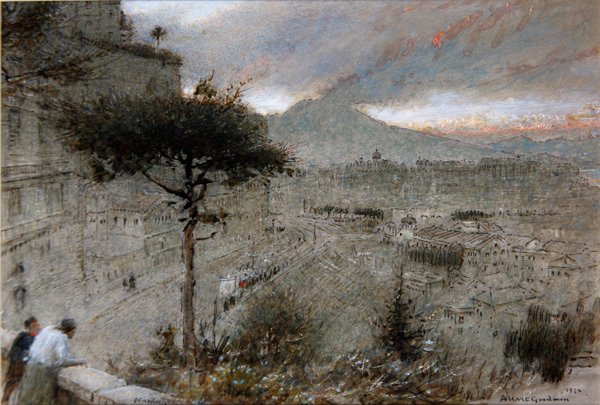 Napoli by Albert Goodwin