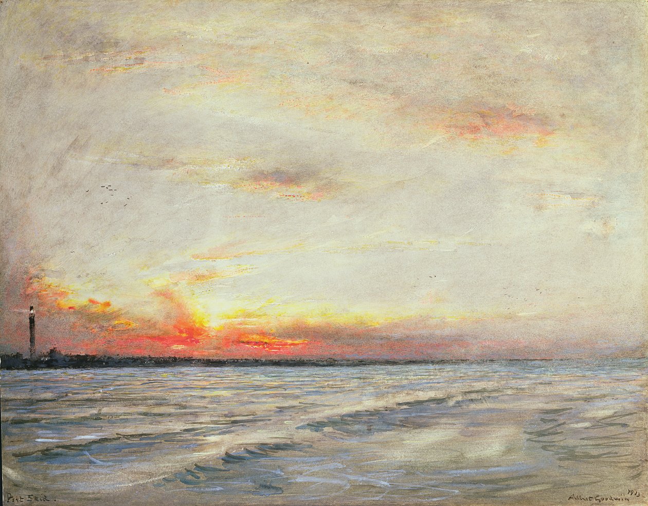 Port Said, Saida, Lübnan by Albert Goodwin
