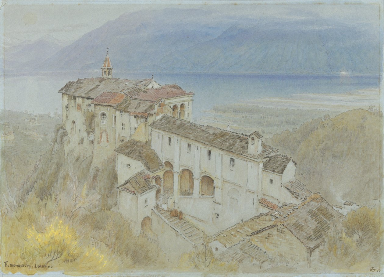Manastır, Locarno by Albert Goodwin