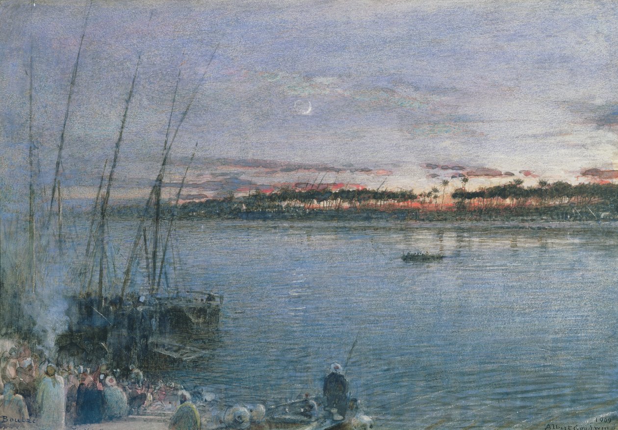 Nil Feribotu Boulac: Nil feribotu by Albert Goodwin