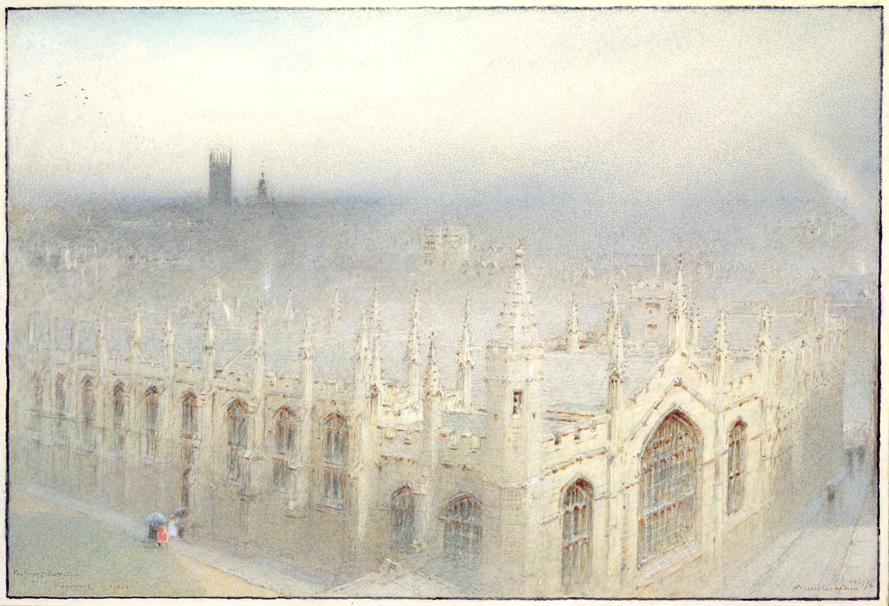 The Rain from Heaven, 1922 (kağıt üzerinde gövde rengi ile tuvalet) by Albert Goodwin