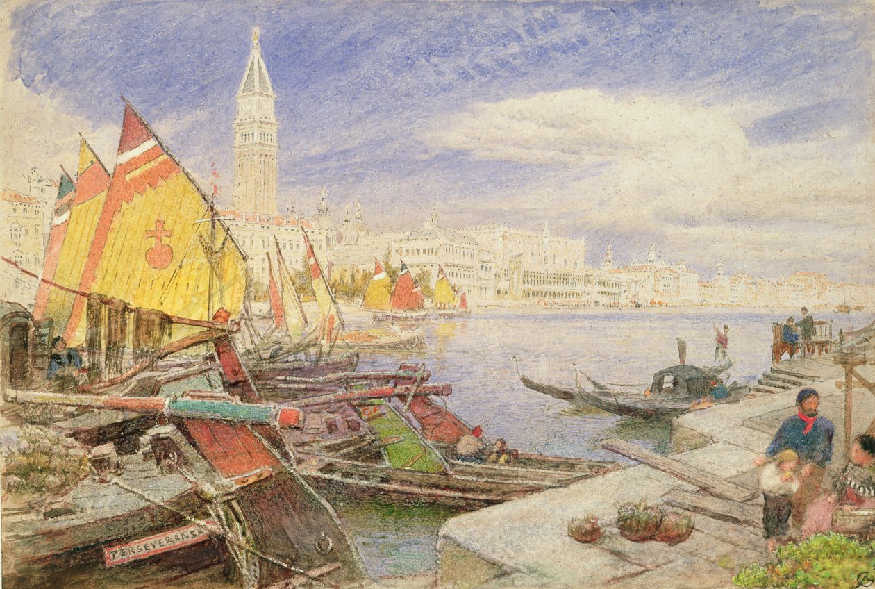 Venedik, 1893 by Albert Goodwin