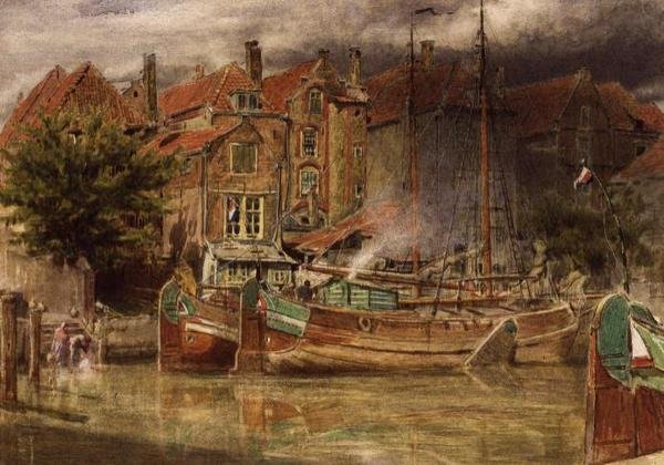 Kanalda Görüntüle, Dort by Albert Goodwin