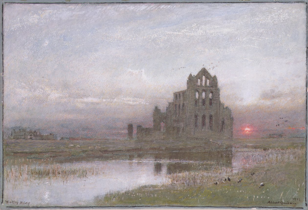 Whitby Manastırı by Albert Goodwin