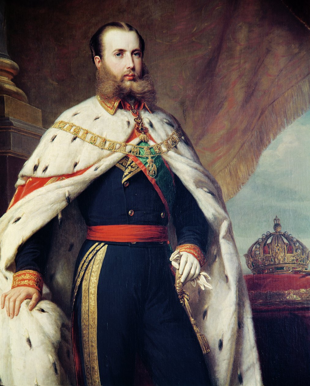 Hapsburg-Lorraineli Maximilian (1832-67) Meksika İmparatoru, 1865 (ayrıca bkz. 233828) by Albert Graefle