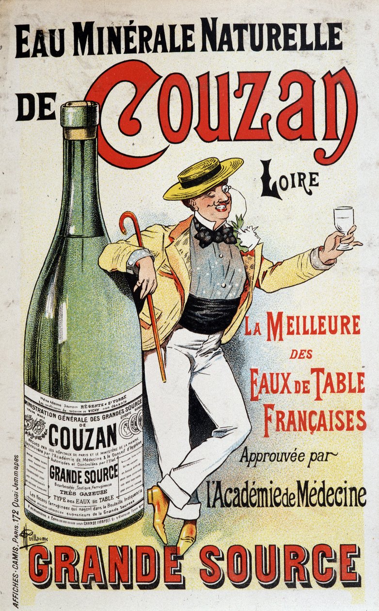 Couzan maden suyu için reklam - Albert Guillaume (1873-1942), v.1895 by Albert Guillaume