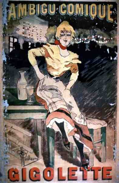 Poster reklam Gigolette by Albert Guillaume