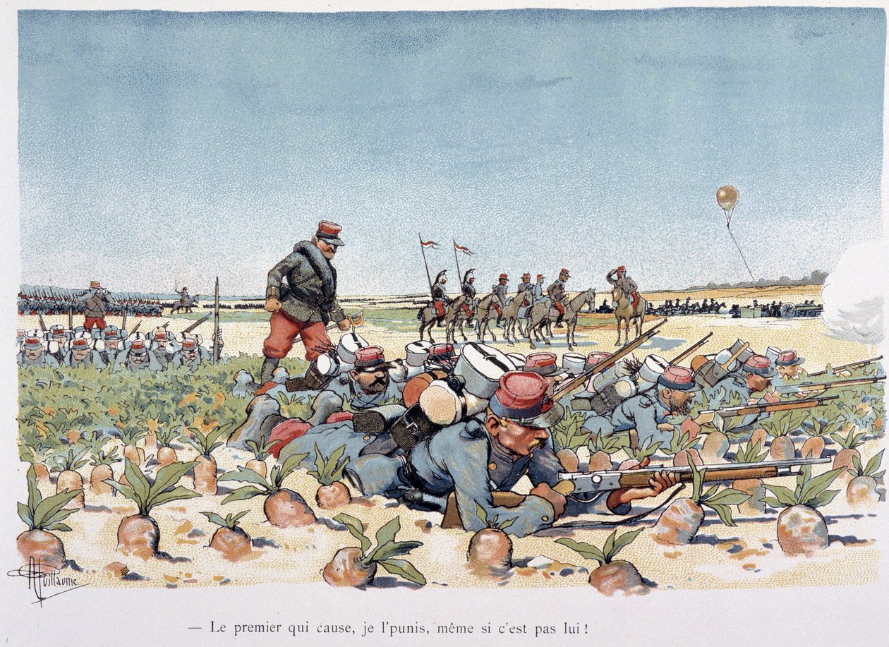 Düşman Ateşi Altında - Albert Guillaume (1873-1942), 1900 dolaylarında “” Askeri Albüm”de by Albert Guillaume