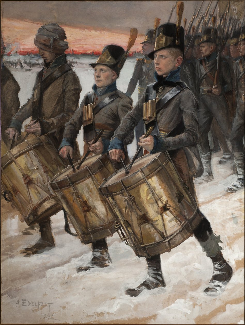 Pori Alayının Martı, Pori Mars, 1892 by Albert Gustaf Aristides Edelfelt