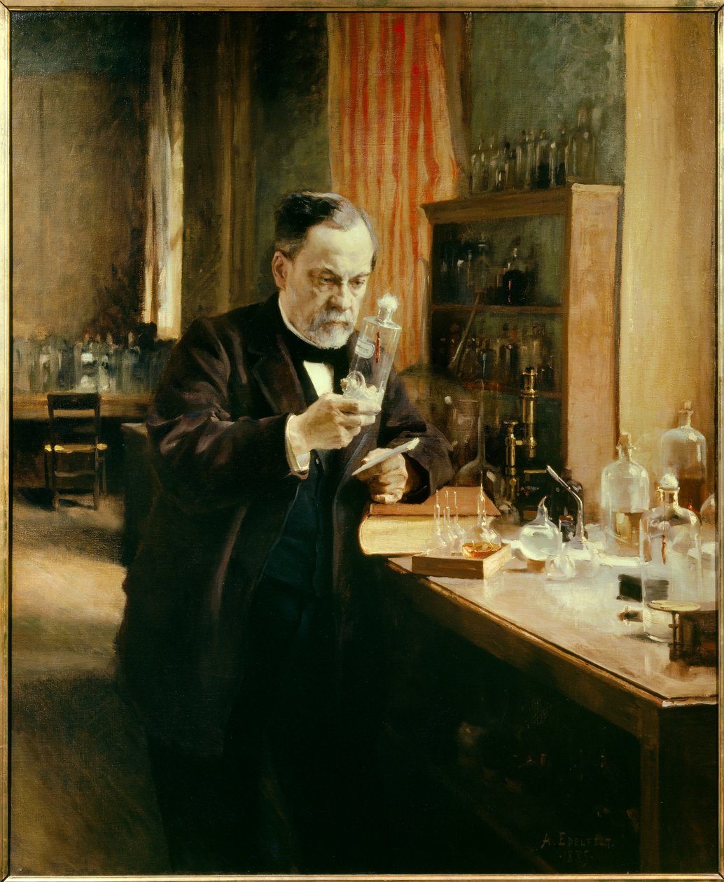 Louis Pasteur'ün laboratuvarındaki portresi by Albert Gustaf Aristides Edelfelt