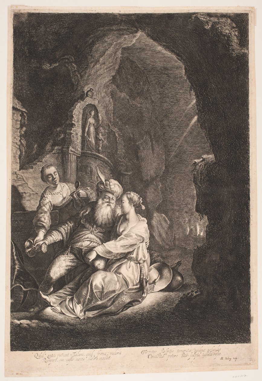 Loth ve kızları by Albert Haelwegh
