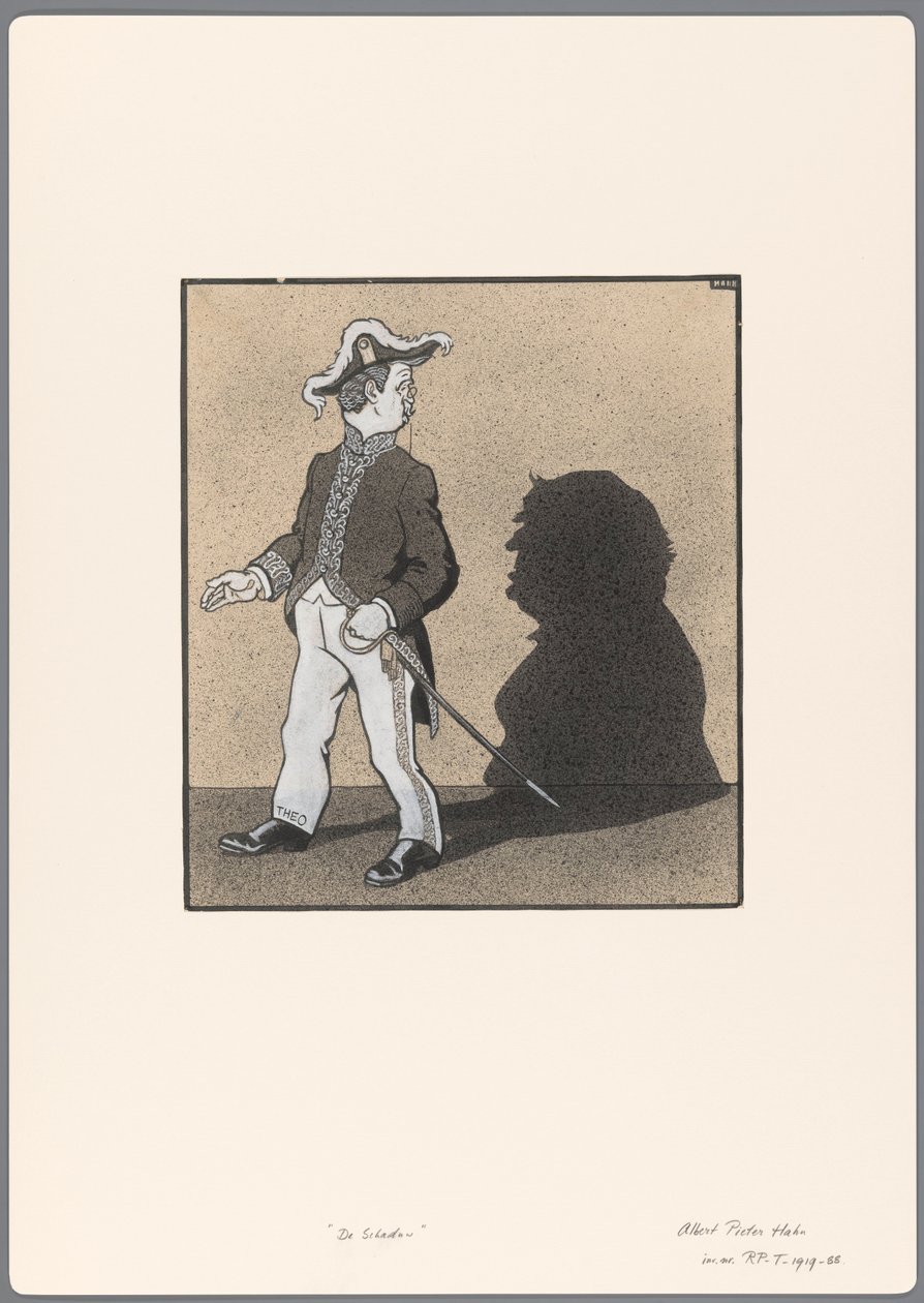 Siyasi bir karikatür için tasarım: Gölge by Albert Hahn (I)