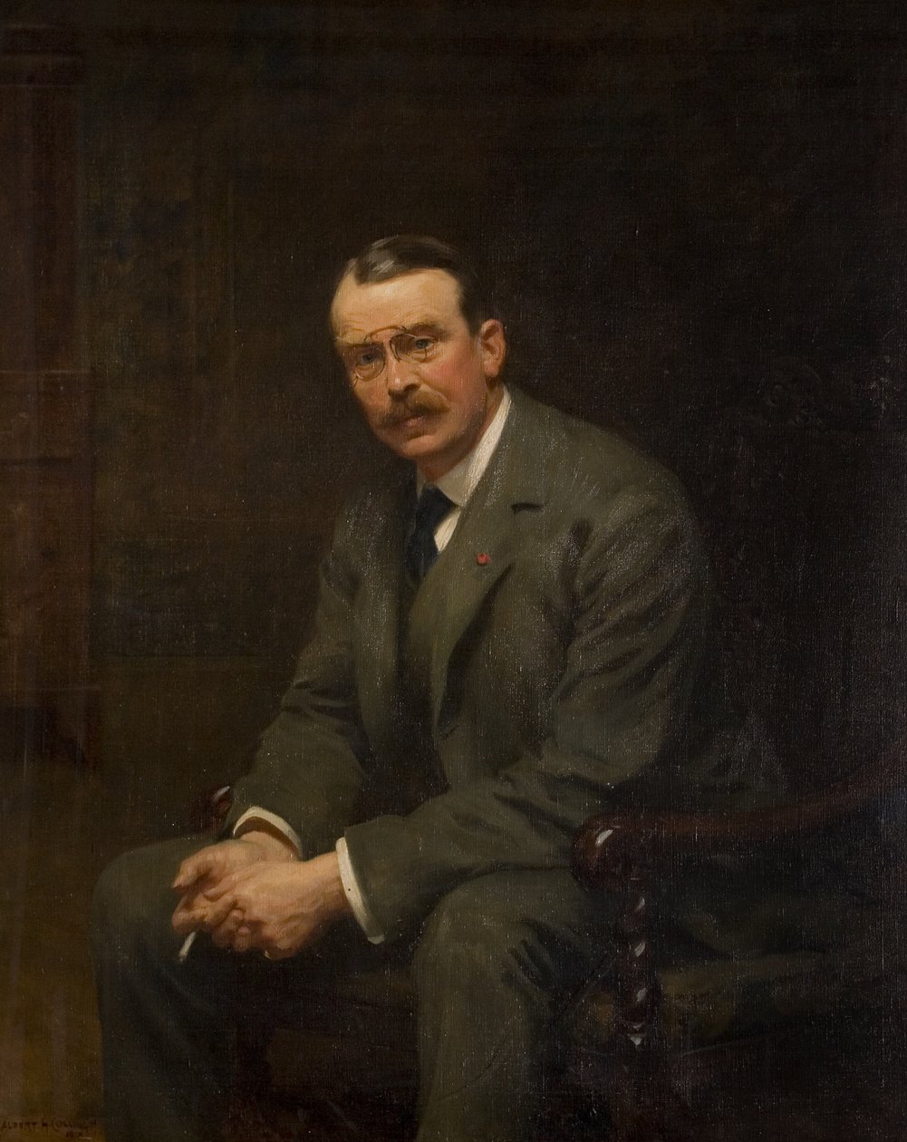 Sir Alfred Herbert (1866–1957), c.1914 (tuval üzerine yağlı boya) by Albert Henry Collings