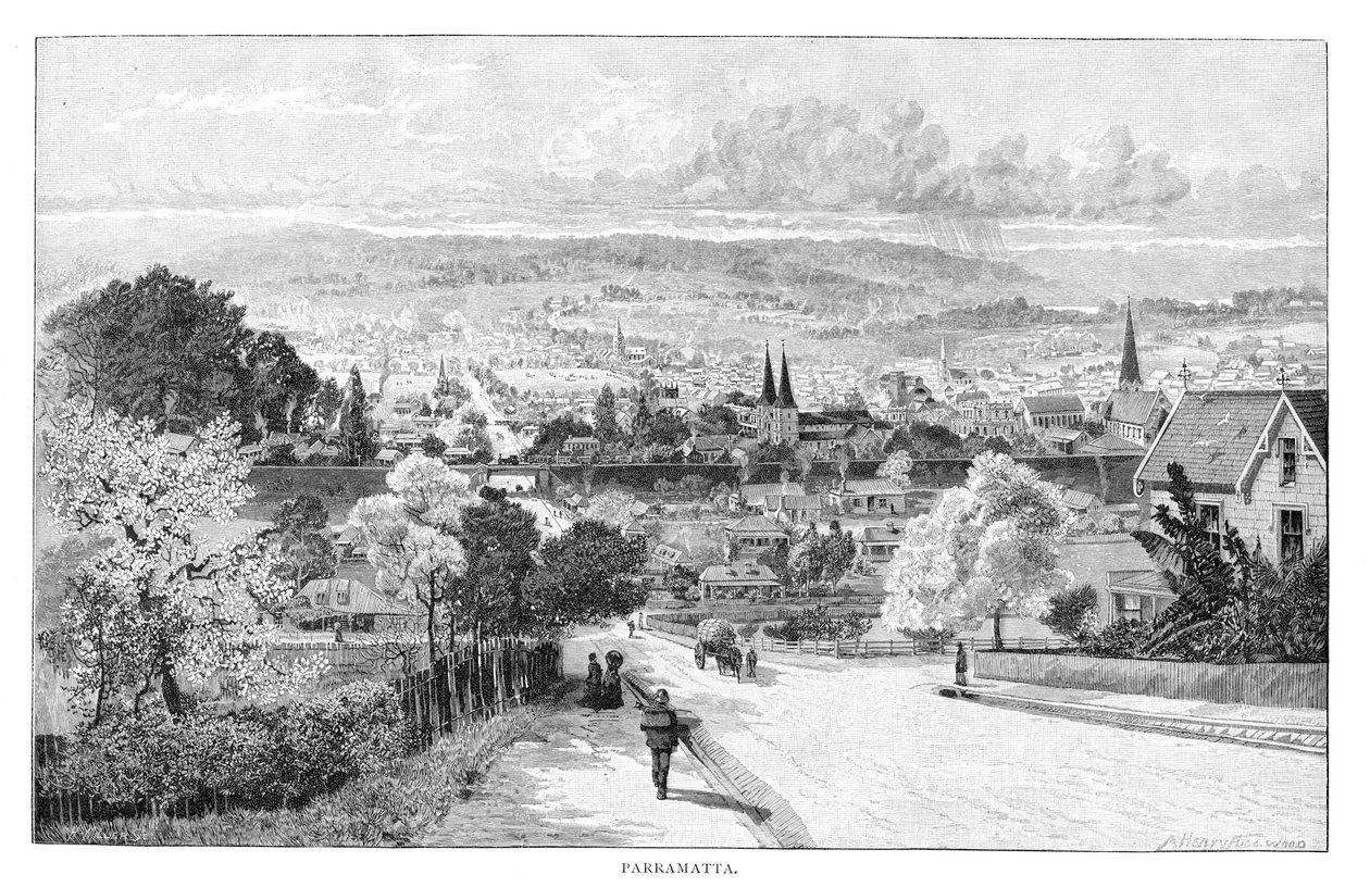 Parramatta, Yeni Güney Galler, Avustralya, 1886. by Albert Henry Fullwood