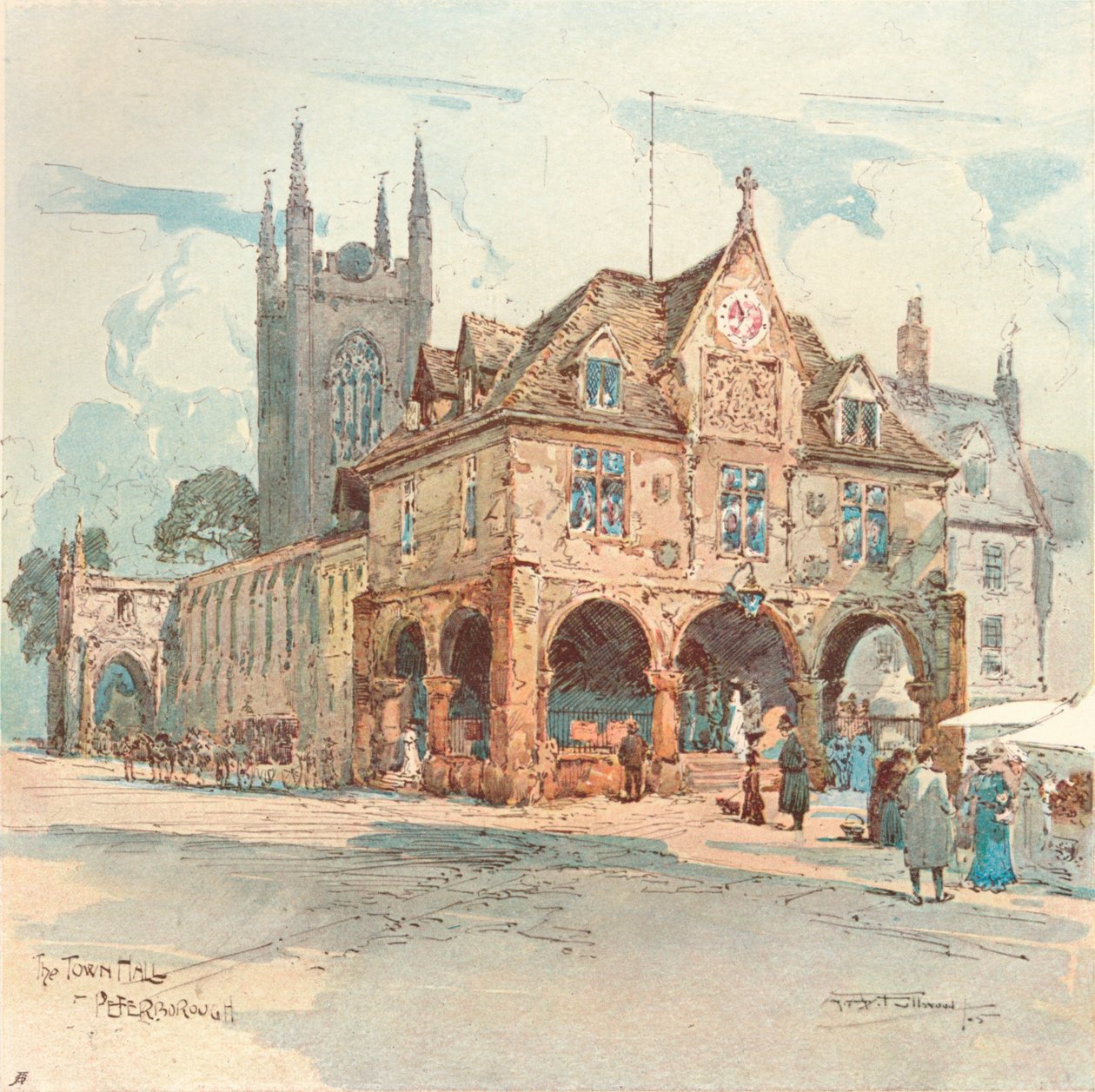Belediye Binası, Peterborough, c1909 by Albert Henry Fullwood