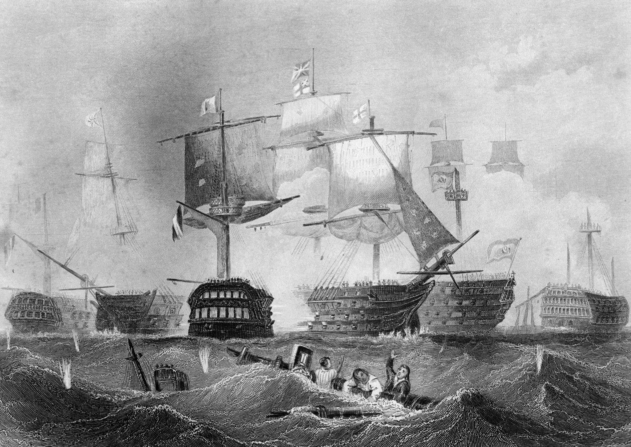 Trafalgar Savaşı, 21 Ekim 1805 c1857. by Albert Henry Payne