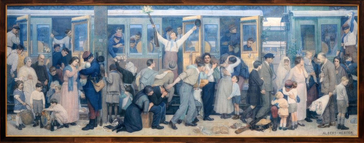 Kıllının ayrılışı - Ağustos 1914 by Albert Herter