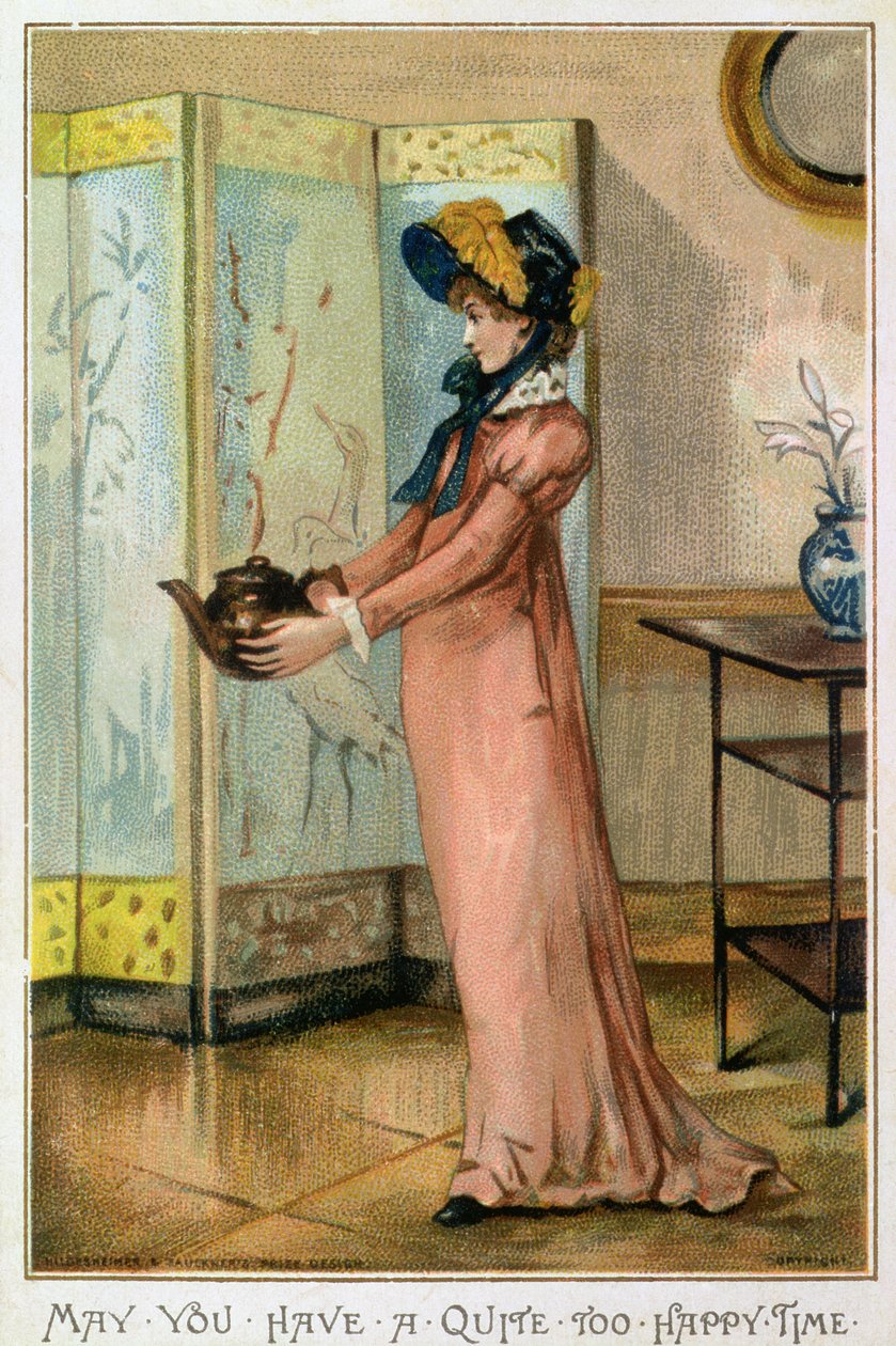 Çok Mutlu Bir Vakit Geçirebilir misiniz, Victoria Dönemi Noel Kartı, Hildesheimer und Faulkner tarafından yayınlanmıştır, Londra, c.1880 by Albert Jnr. Ludovici