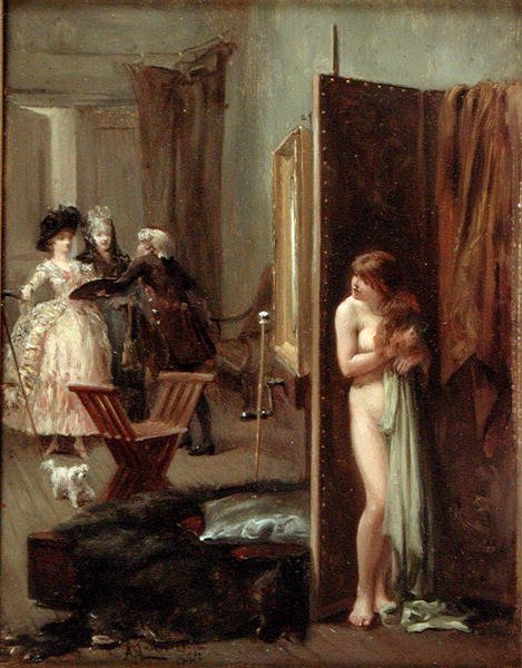 Sanatçının Stüdyosu veya Beklenmeyen Ziyaretçiler by Albert Jnr. Ludovici
