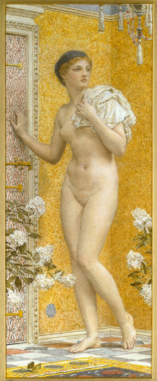 sarı bir oda by Albert Joseph Moore