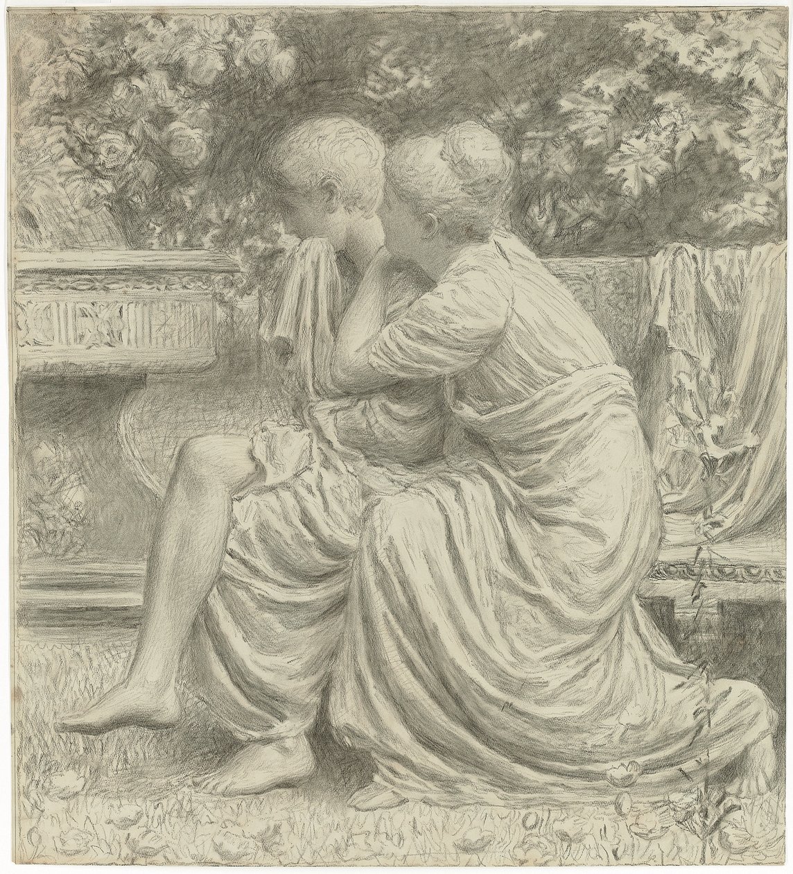 "Bir İdil" için çizgi film, by Albert Joseph Moore